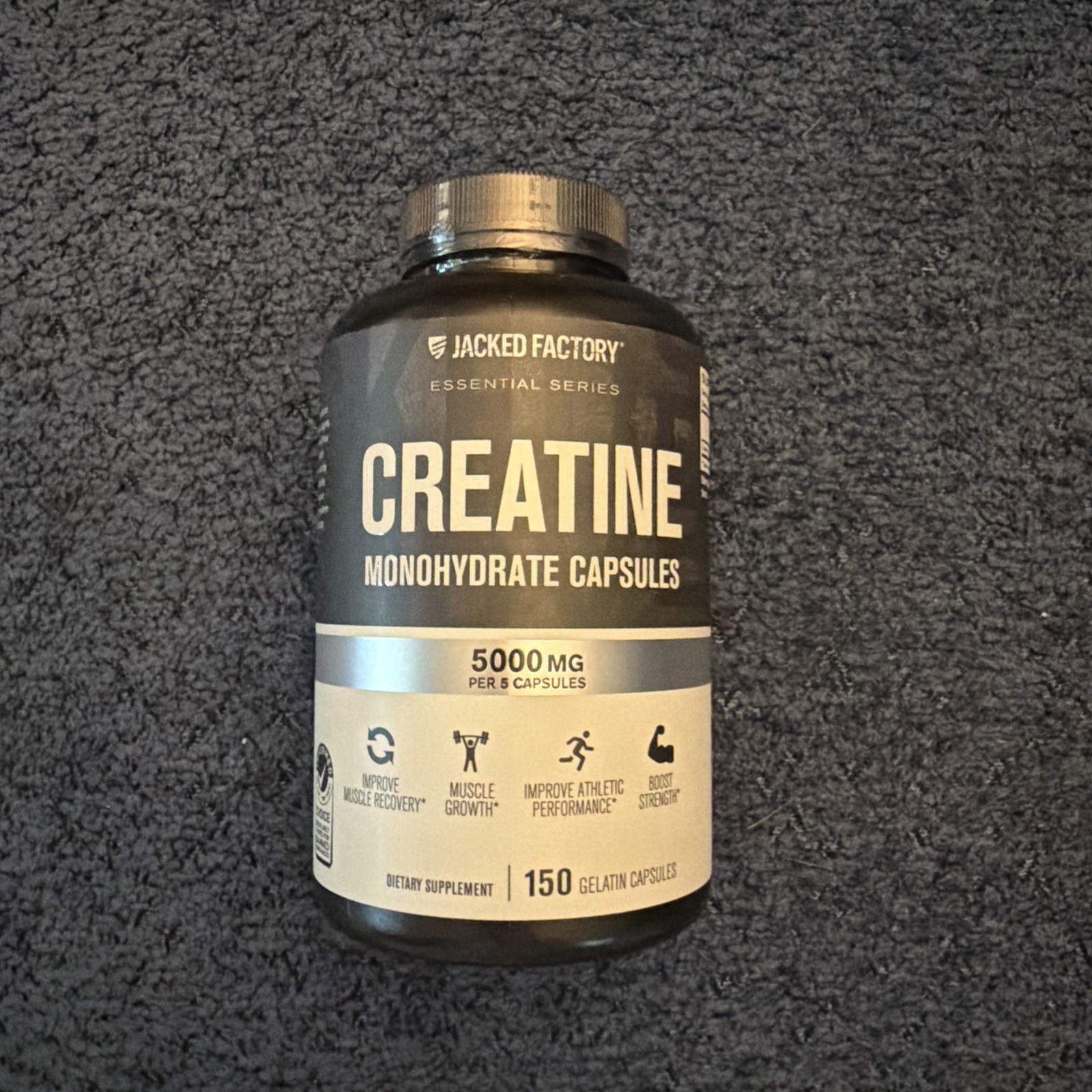 Factory Creatine Monohydrate Pills 150 Capsules Muscle Growth Exp06/2028