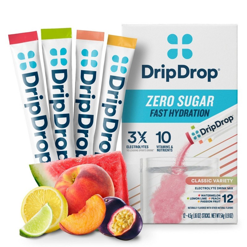 Zero Sugar Hydration Powder Vegan Electrolyte Supplements: Kosher, Gluten-Free,