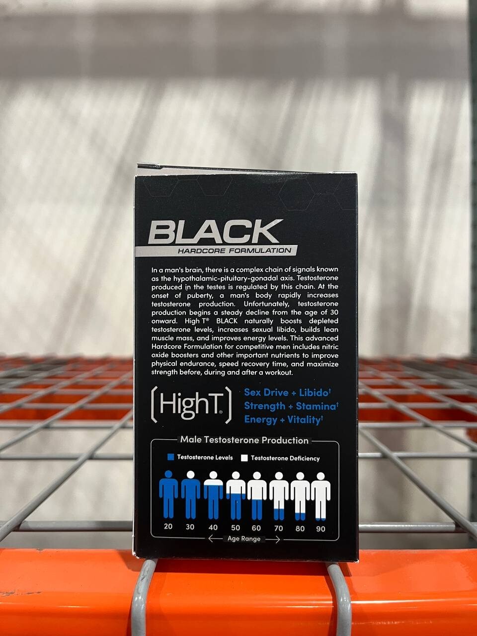 High T Black 120ct Natural Testosterone Booster – Strength, Stamina, Libido