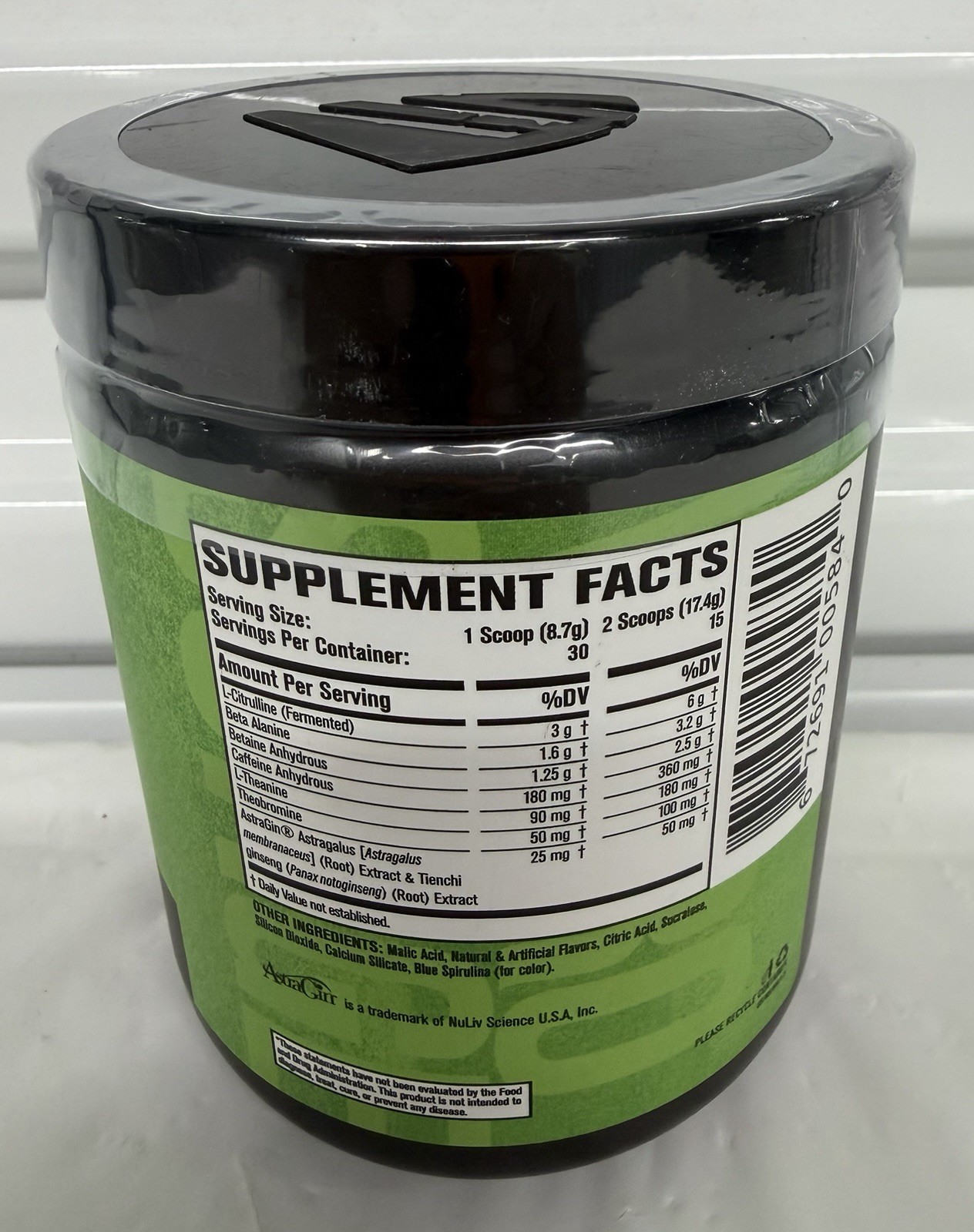 Jacked Factory Nitro Surge Pre-Workout Blue Raspberry 30 Servings 9.21oz New