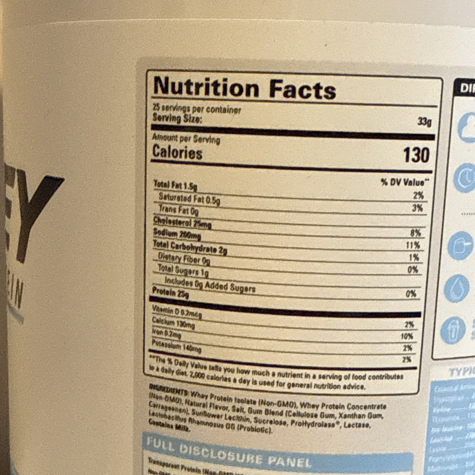 EHP Labs OxyWhey Whey Protein Isolate Powder – 25g of Whey Isolate Protein