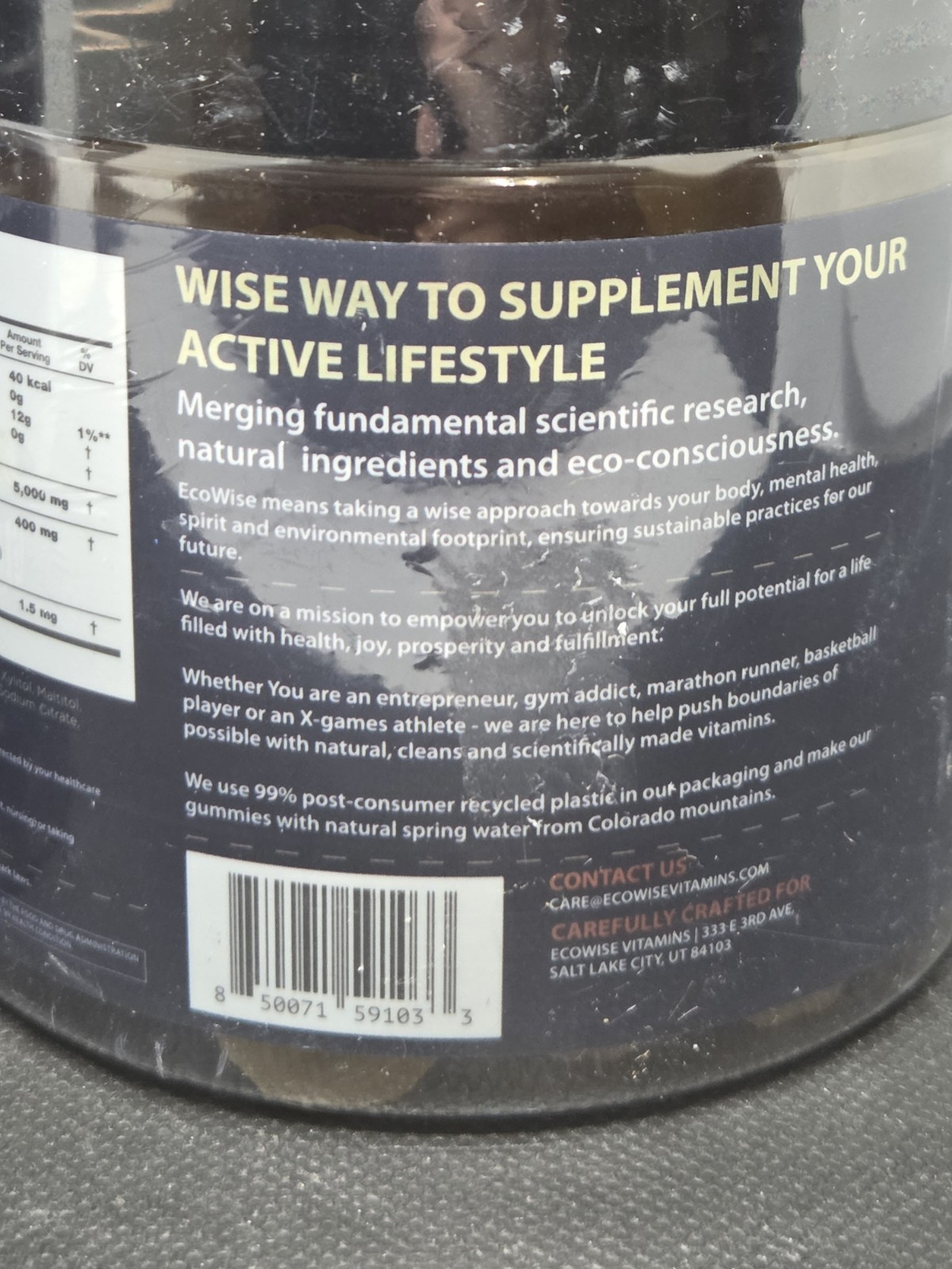 Lot Of 2 Ecowise Creatine Monohydrate Gummies 5000mg Sugar Free 240 Mango