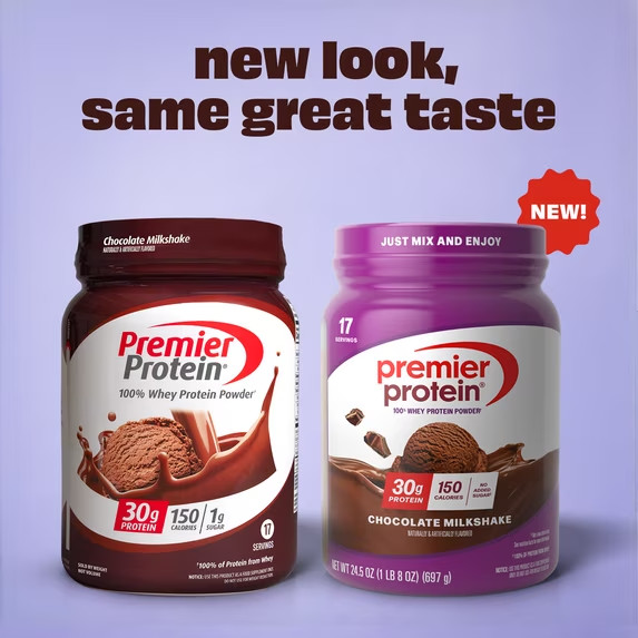 Premier Protein 100% Whey Protein Powder, Chocolate Milkshake, 30g Protein, 24.5