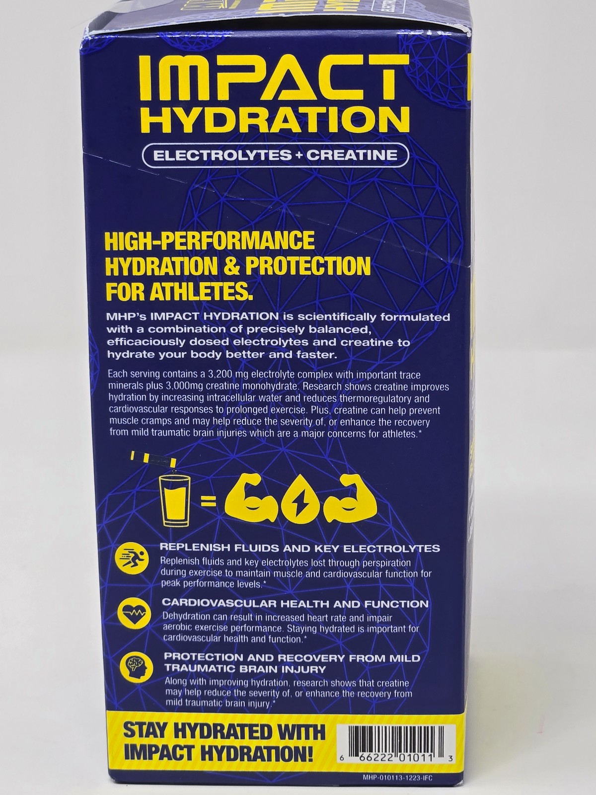 MHP Impact Hydration (Lemon Lime, 14 stick-packs) NEW IN BOX