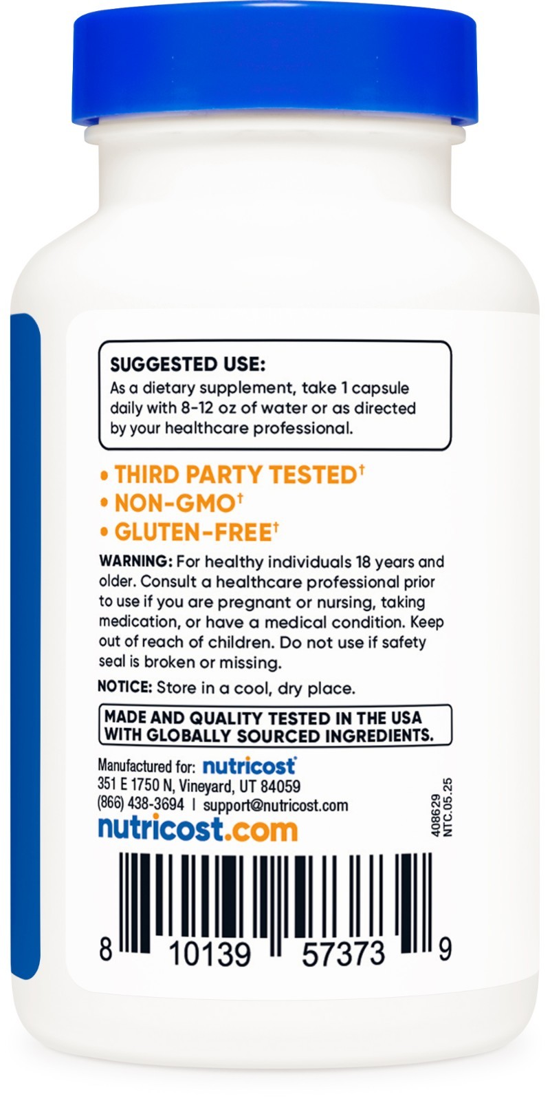 Nutricost Milk Thistle Capsules 300mg, 120 Capsules (80% Silymarin)