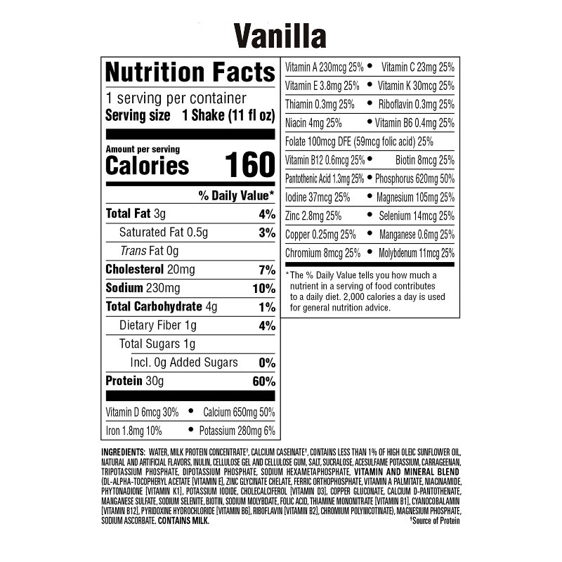 Premier Protein Vanilla Non-Caffeinated Whey Protein Nutritional Shake