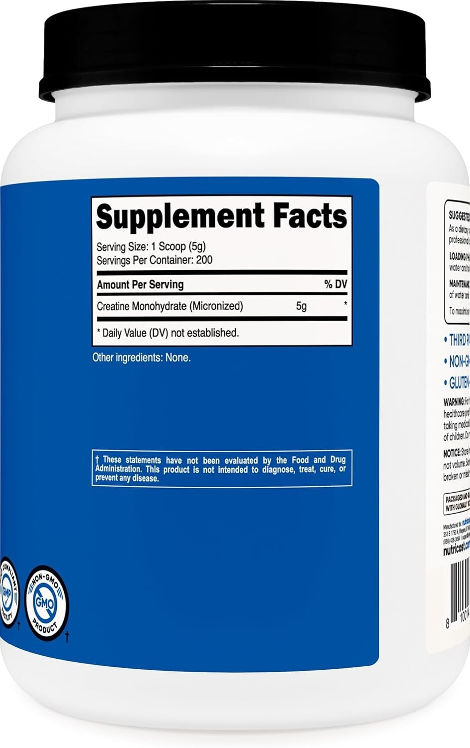 High-Quality Micronized Creatine Monohydrate – 5g Per Serving, Friendly