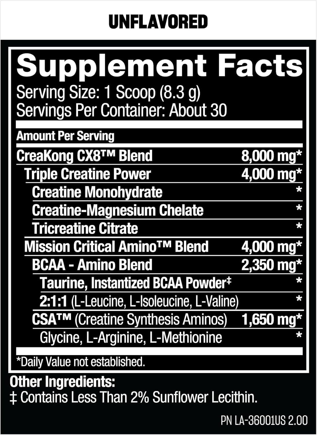 MUTANT CREAKONG CX8 Advanced Creatine Amino Muscle Building Performance 30 Serve