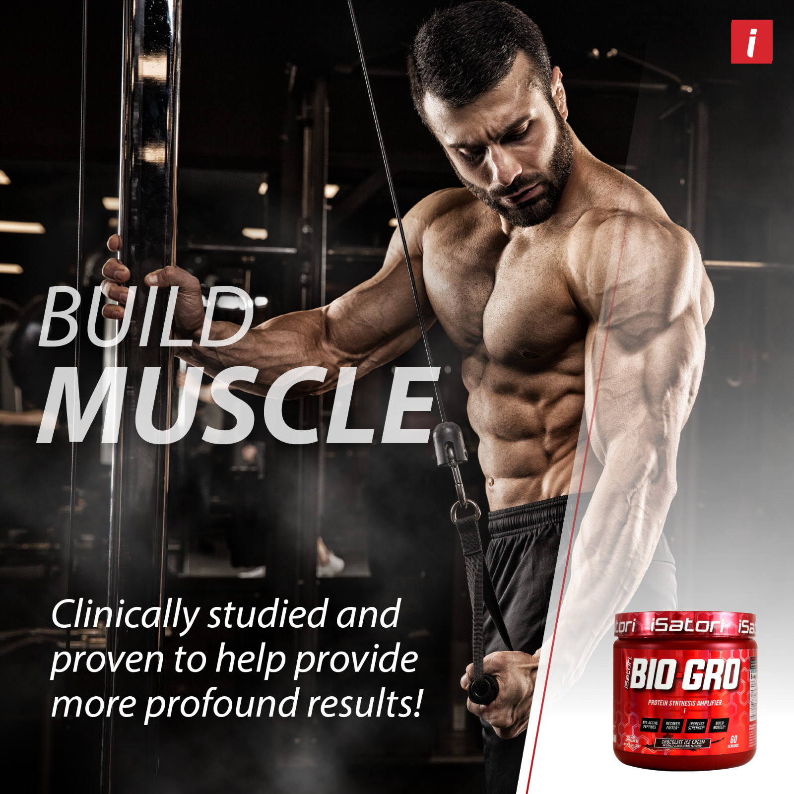 BIO-GRO Protein Muscle, Strength & Recovery – Chocolate Ice Cream / 60 Servings