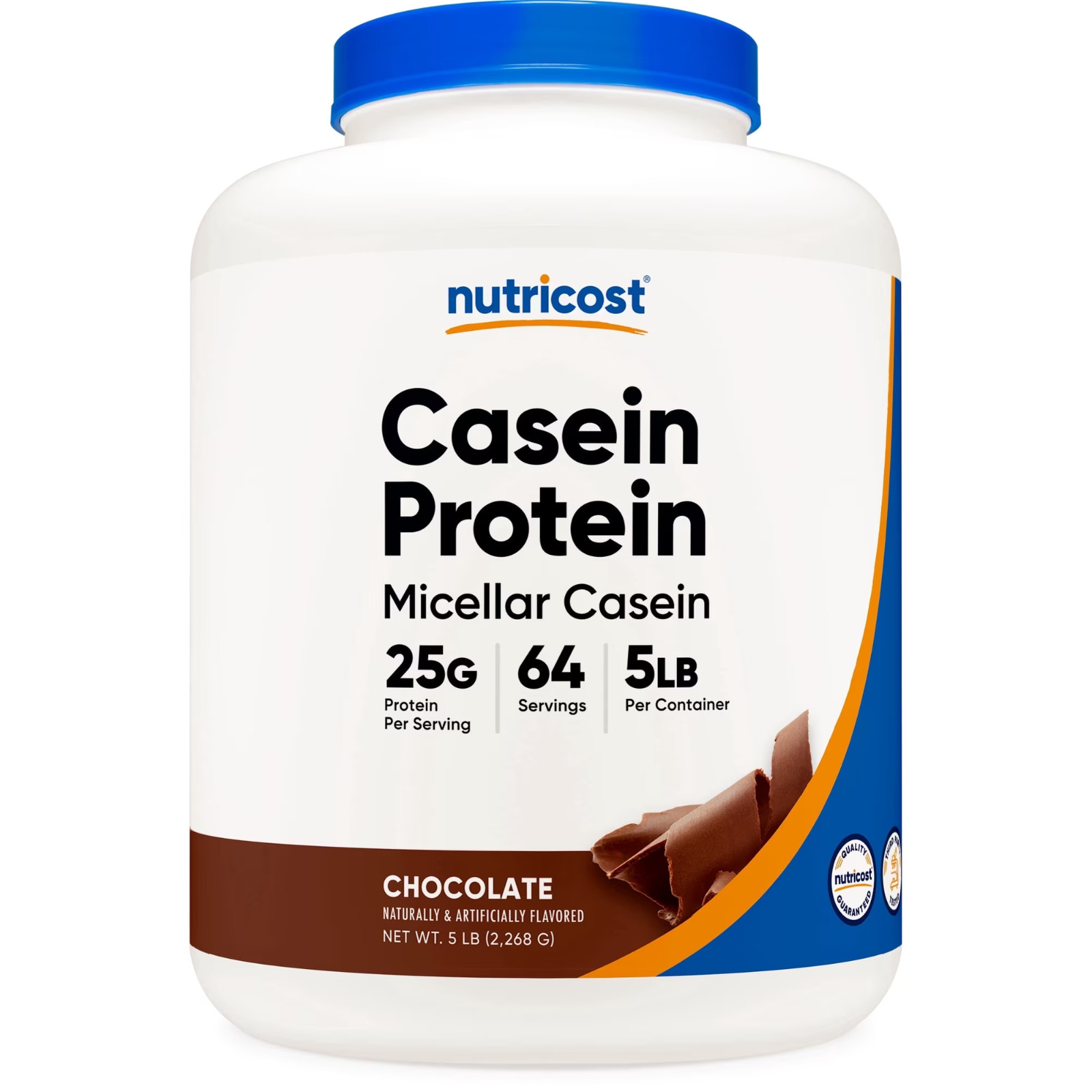 Nutricost Casein Protein Powder Chocolate Flavor 5lb