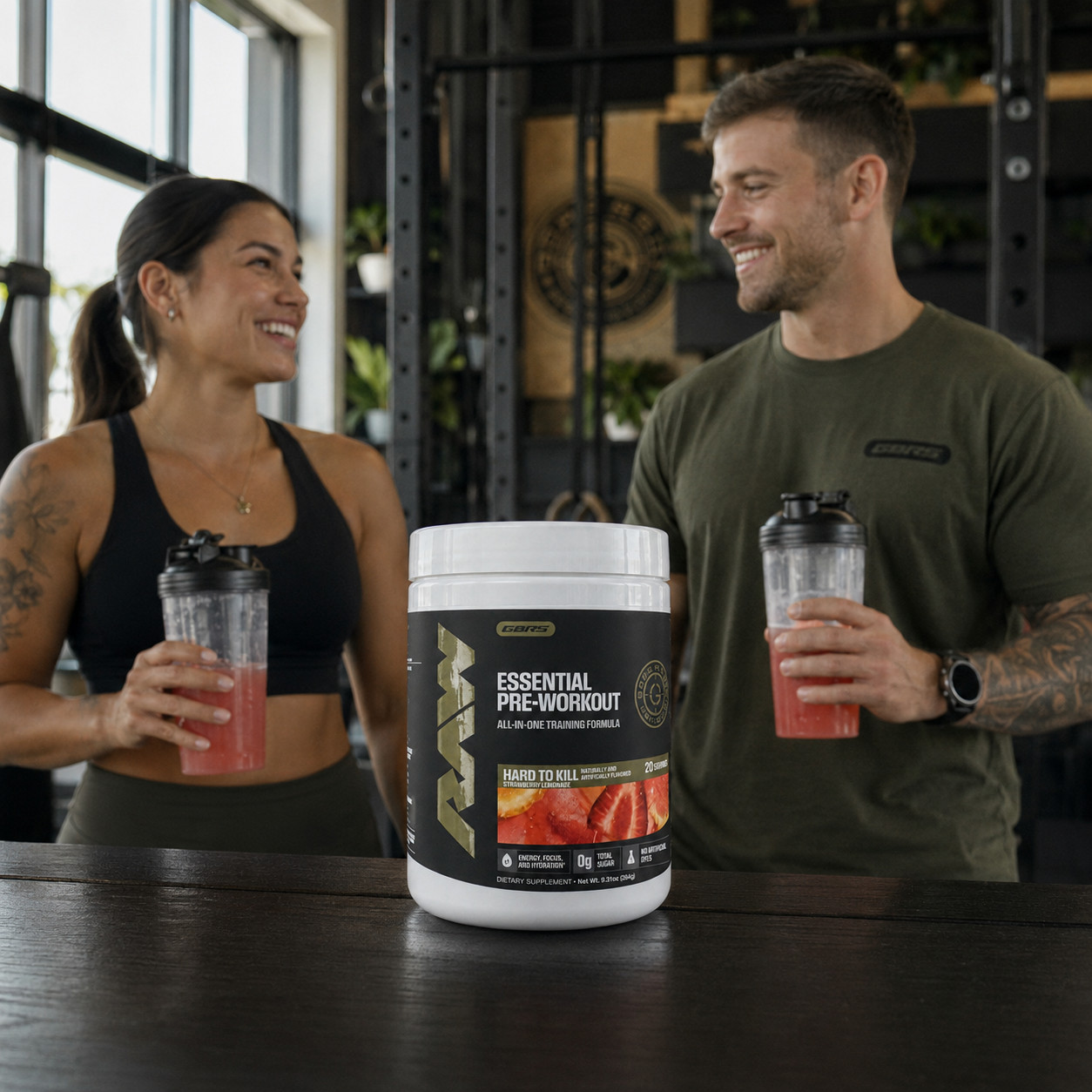 RAW x GBRS Essential Pre-Workout Hard to Kill Strawberry Lemonade Exp 06/2028