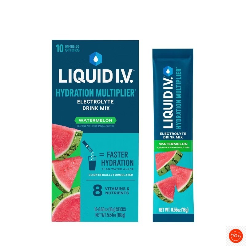 Liquid I.V. Hydration Multiplier Vegan Electrolyte Powder Watermelon 0.56oz
