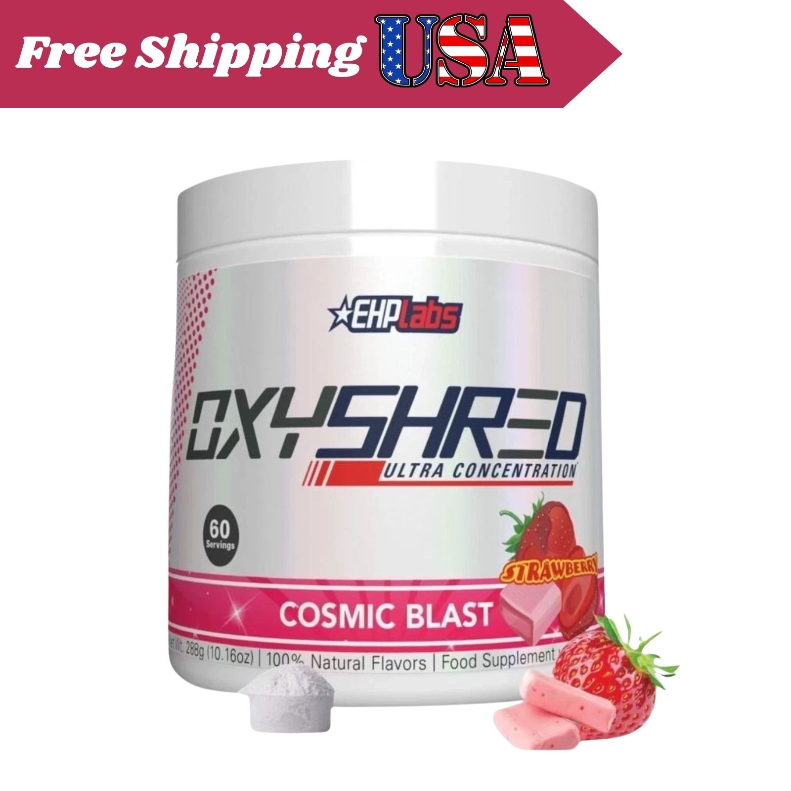 Oxyshred Thermogenic Fat Burner Pre-Workout Powder -Cosmic Blast 60 Servings USA