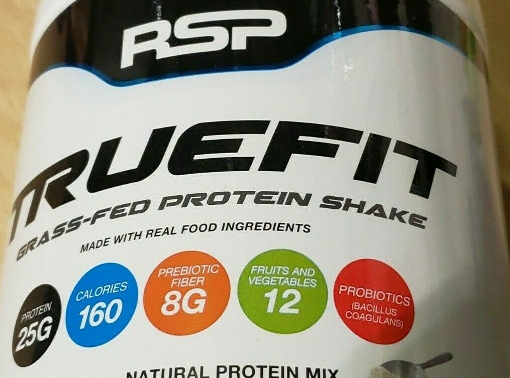 RSP – TrueFit Grass Fed Protein Shake – Natural Protein Mix – 1.94 lbs – 5/2025