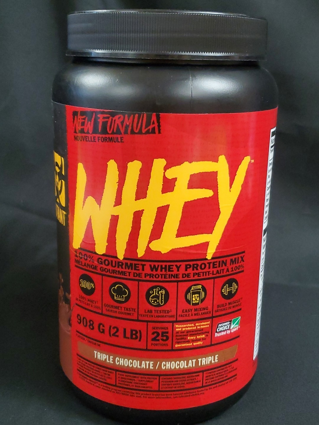 MUTANT WHEY New Formula 100% Gourmet Whey Protein Triple Chocolate Exp.07/2026