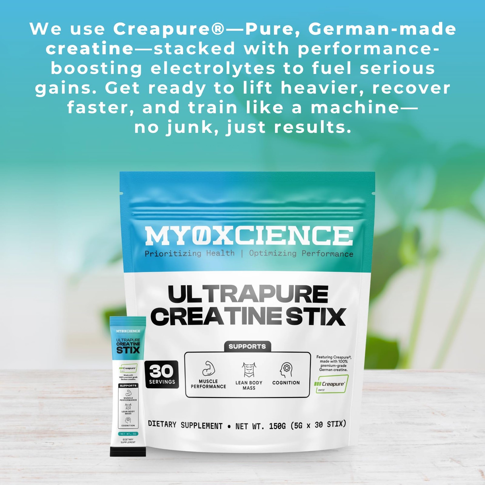 Creapure® Creatine Stix | 5 Grams of German Creatine Monohydrate Per Stick Pa…