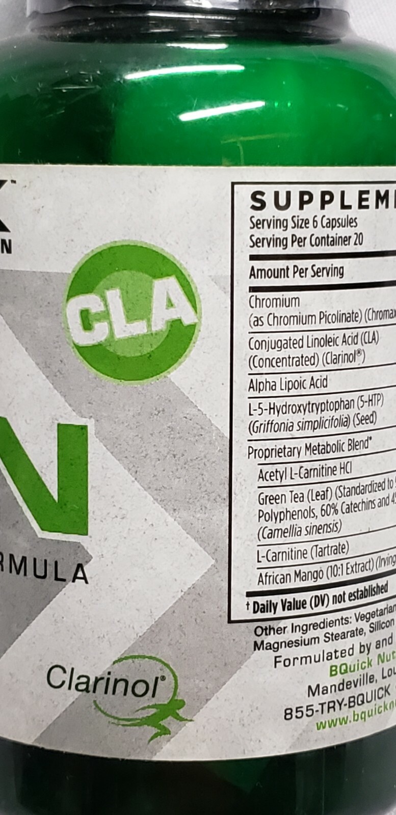 BQuick Nutrition – LEAN – Weight Management Formula – 120 Caps – Exp 4/2025