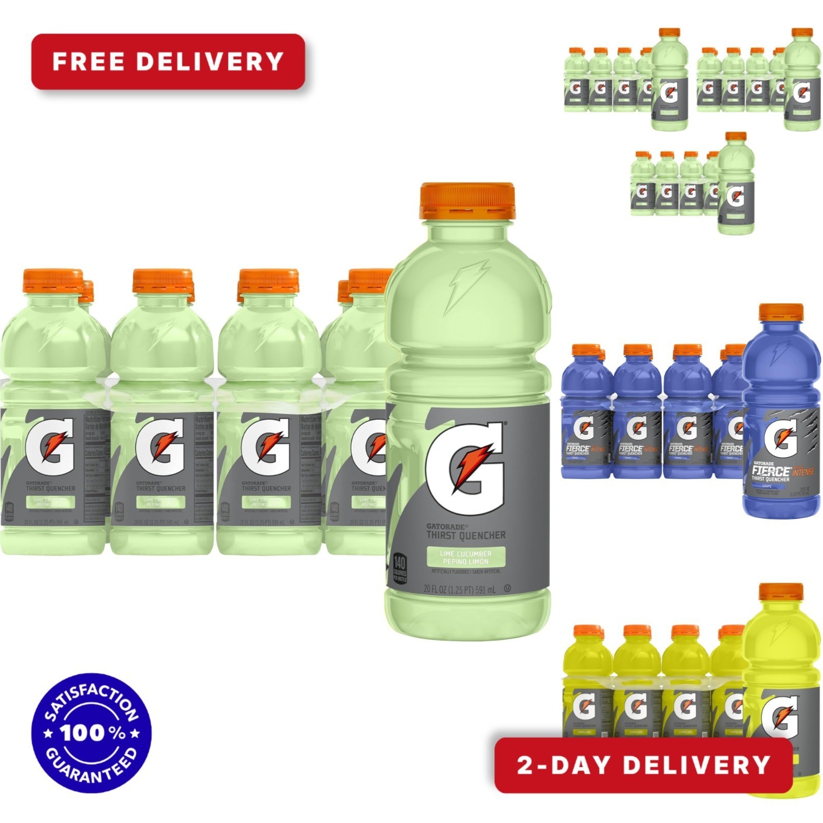 Gatorade Thirst Quencher Lime Cucumber 20 Fl Oz 8 Pack Electrolyte Drink