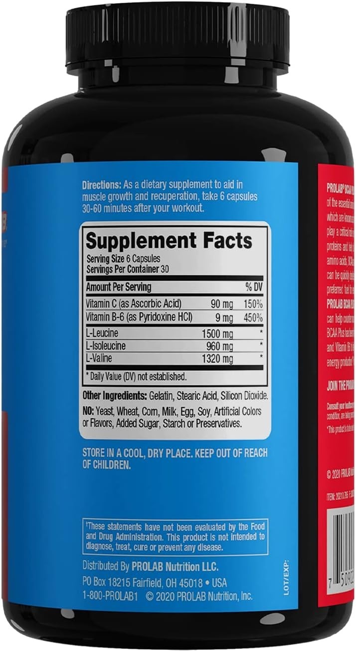 BCAA Plus Capsules: Support Muscle Recovery & Endurance