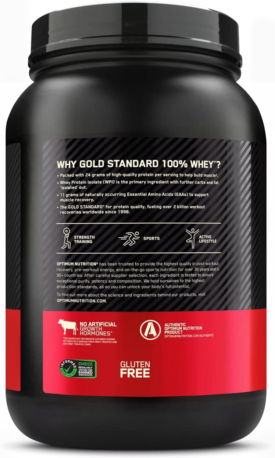 Gold Standard 100% Whey Protein Powder, Double Rich Chocolate, 2 Pounds
