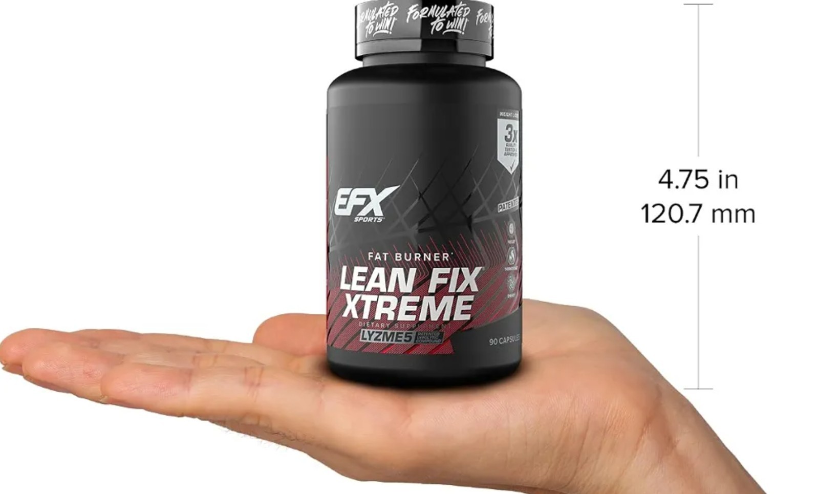 EFXSports LEAN FIX EXTREME Thermo Fat Burner 90 Caps (30 Servings) BEST BY 12/26