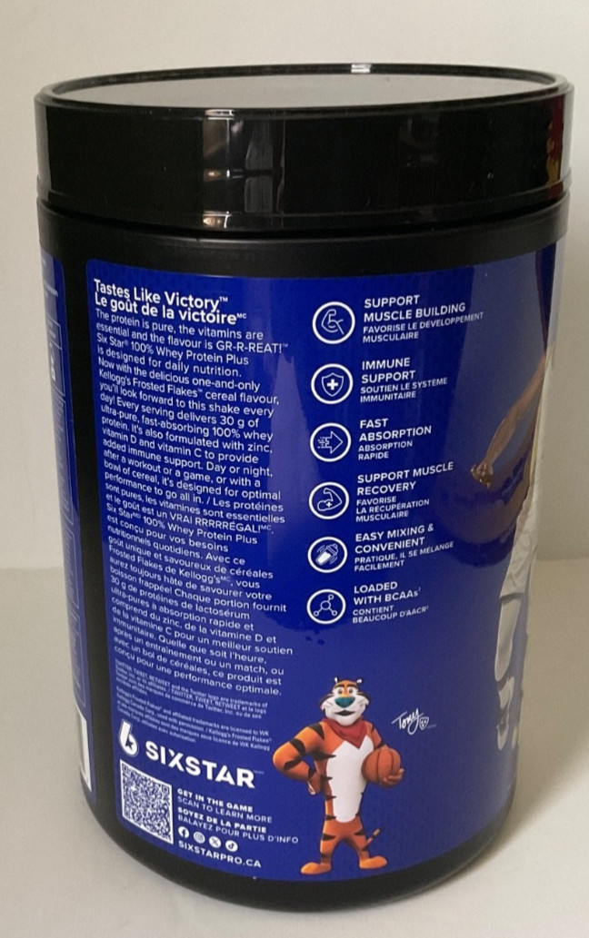 6 SIXSTAR 100% Whey Protein plus + Kellogg’s Frosted Flakes