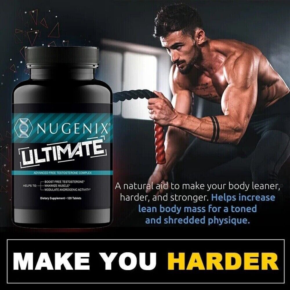 Nugenix Ultmate Free Testosteron Booster Supplement for Men – 120 Capsules