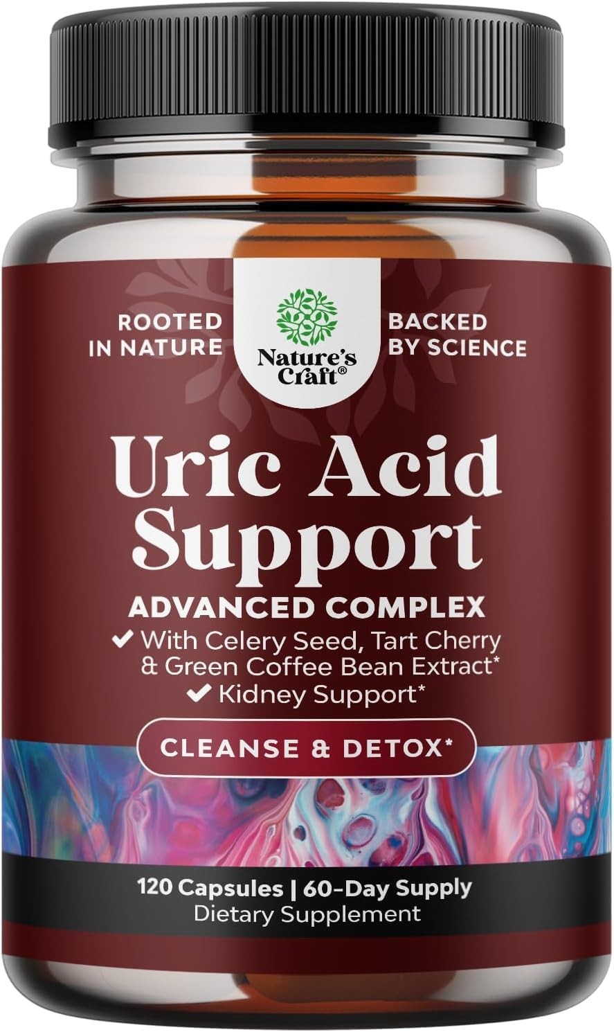 Green Coffee Bean Extract for Uric Acid Cleanse & Detox 120 Count (Pack of 1)