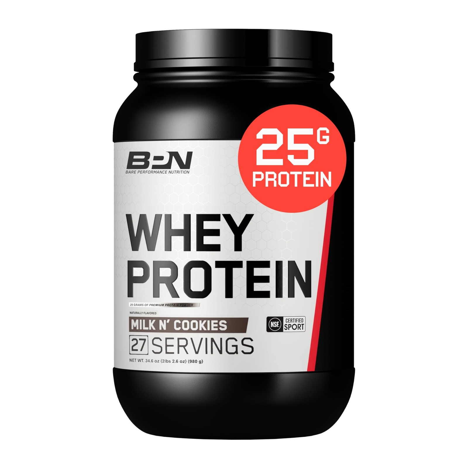 BARE PERFORMANCE NUTRITION, BPN Whey Protein + Casein Protein Powder Blend, M…