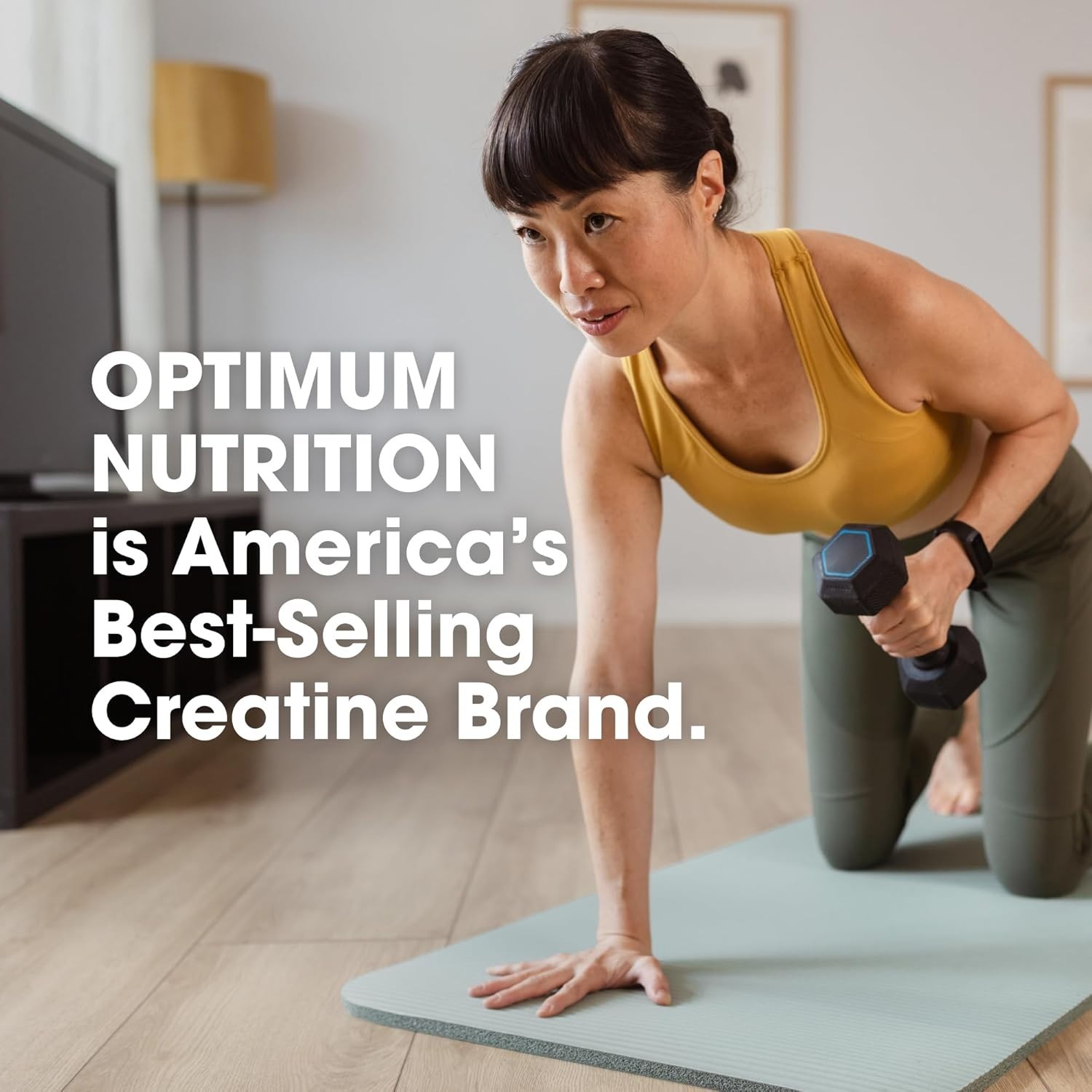 Optimum Nutrition Creatine Monohydrate Plus Powder, Strawberry Peach Flavored Cr