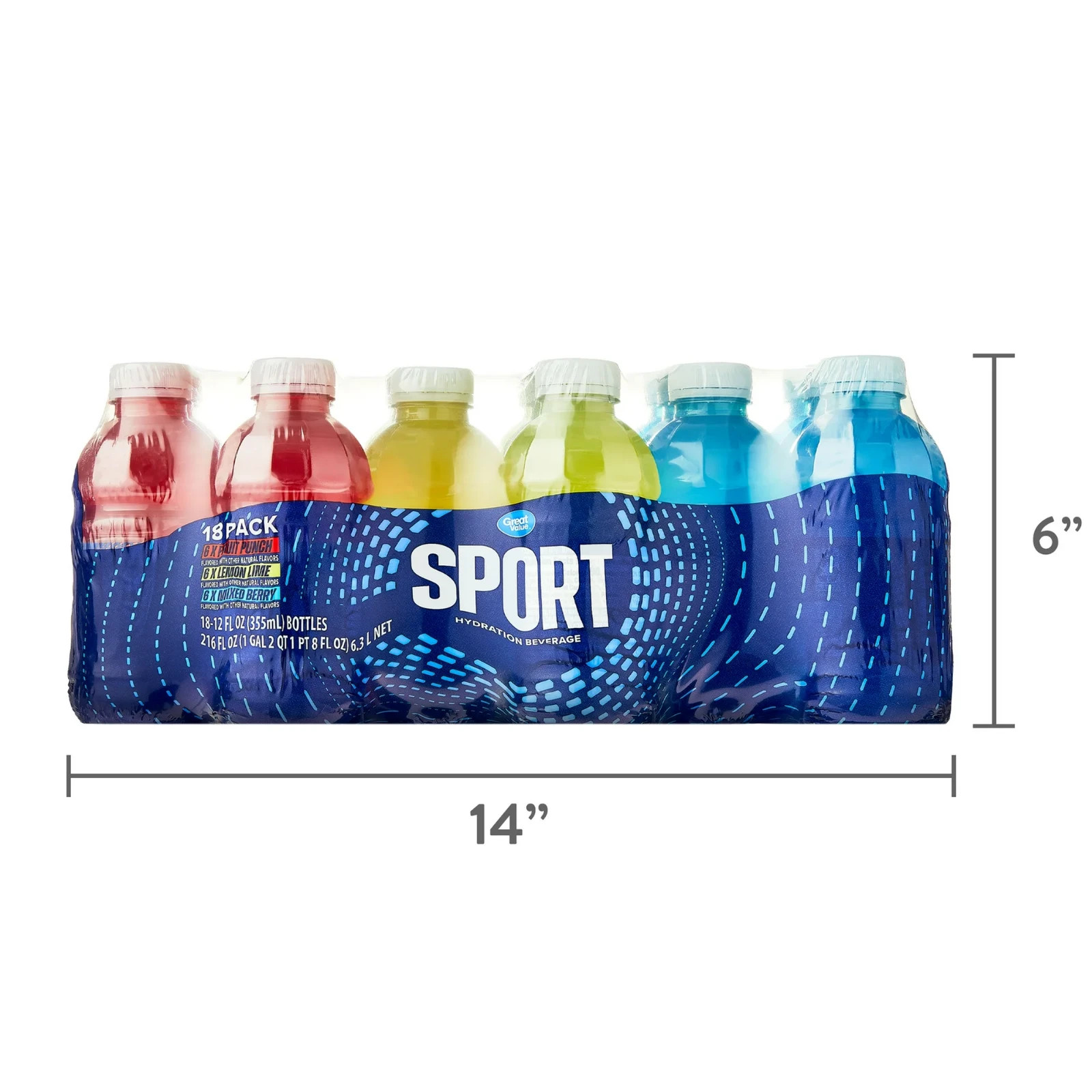 Hydration Drink variety pack Fruit punch Lemon Lime Mixed Berry 12 fl oz 18….