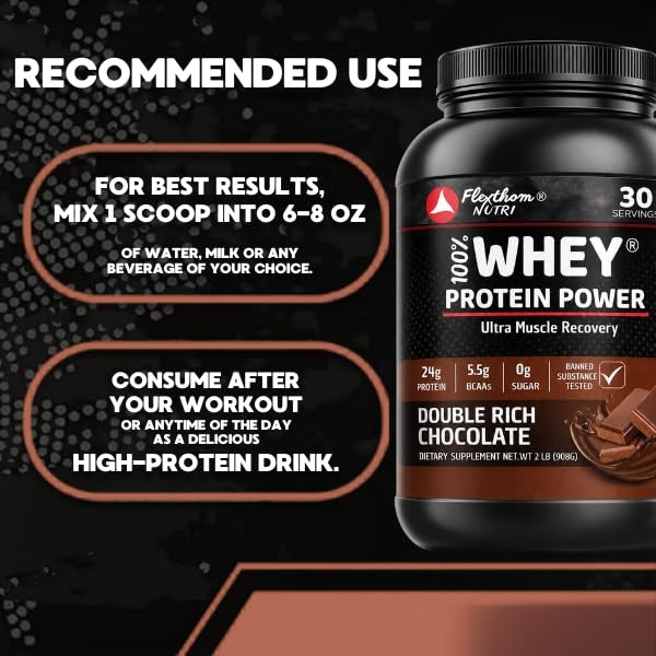 Ultra-Pure 100% Whey Protein Powder – Double Chocolate | Lean Muscle Nutrition (