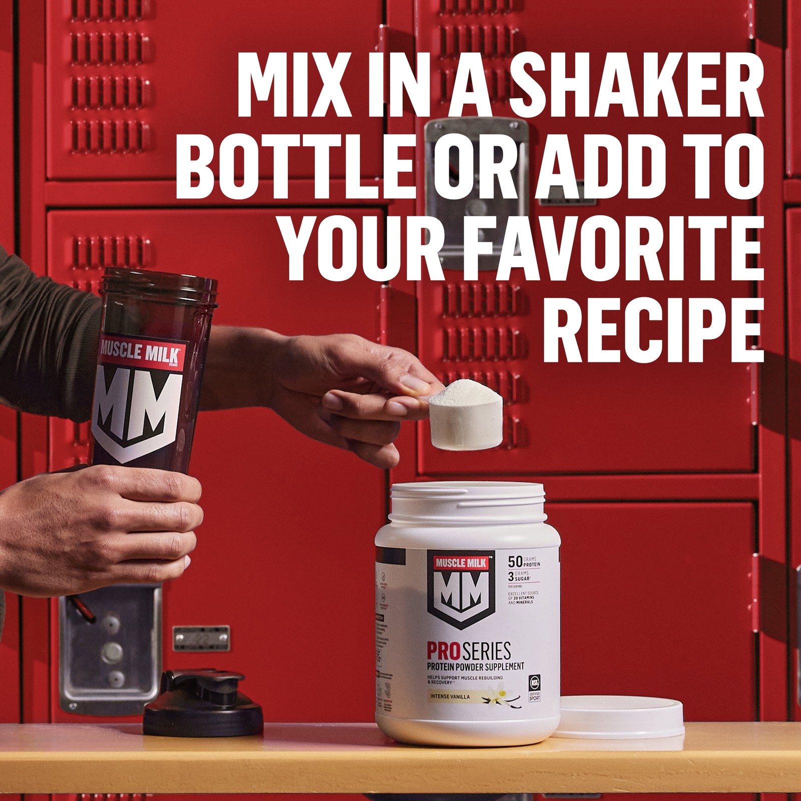 Muscle Milk Pro Series Protein Powder Supplement, Knockout Chocolate, 2 Pound