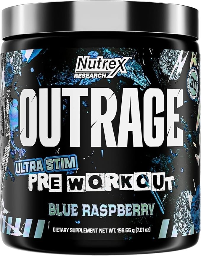 Nutrex Outrage Ultra Stim Pre Workout Powder 30 Servings Various Flavors