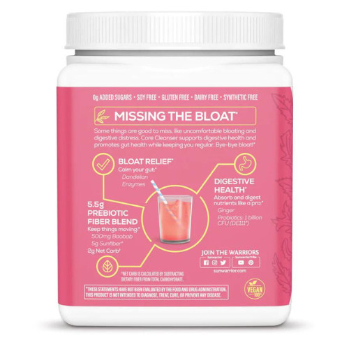 Sunwarrior Shape Core Cleanser Strawberry Cooler, 270 Grams
