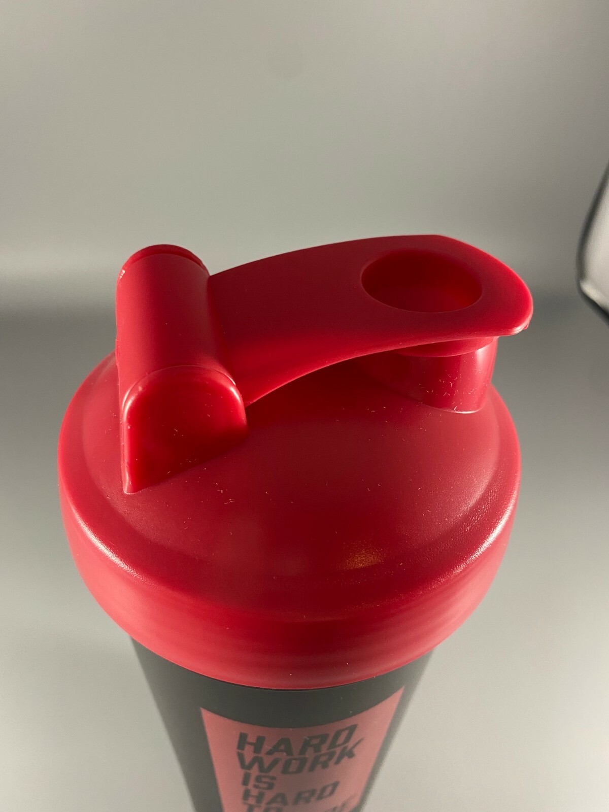 Red / Black Mixer Bottle 28 Oz. Protein Shaker Flip Lid Mixing Ball
