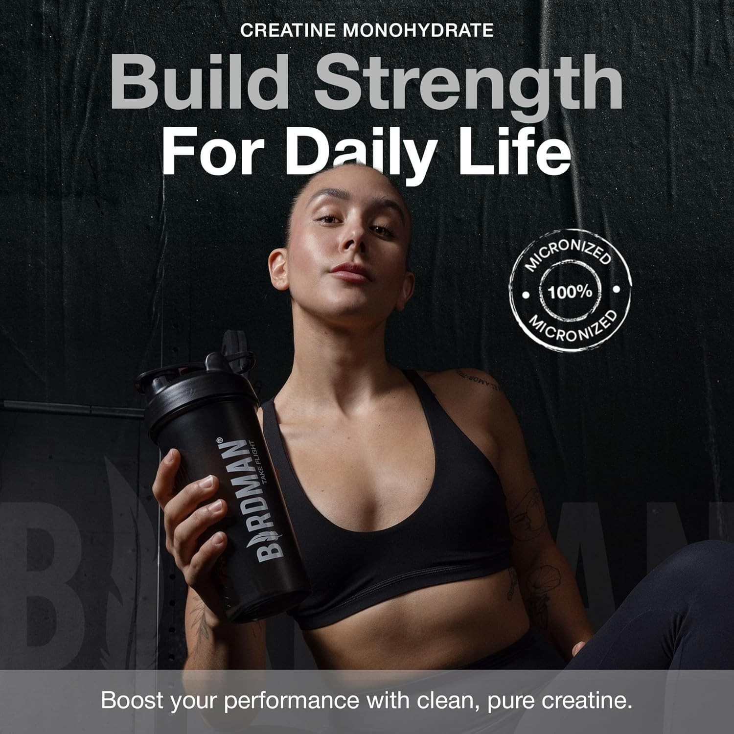 Micronized Creatine Monohydrate Powder, Muscle Recovery, Caffeine Free, Creat…