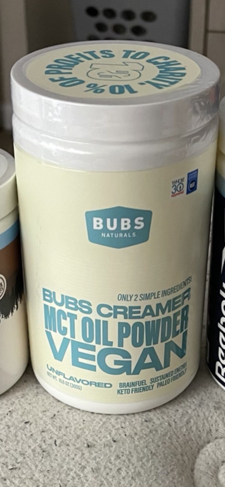 BUBS Naturals Halo Creamer MCT OIL POWDER Vegan Unflavored Brain Fuel Ex 04/2026