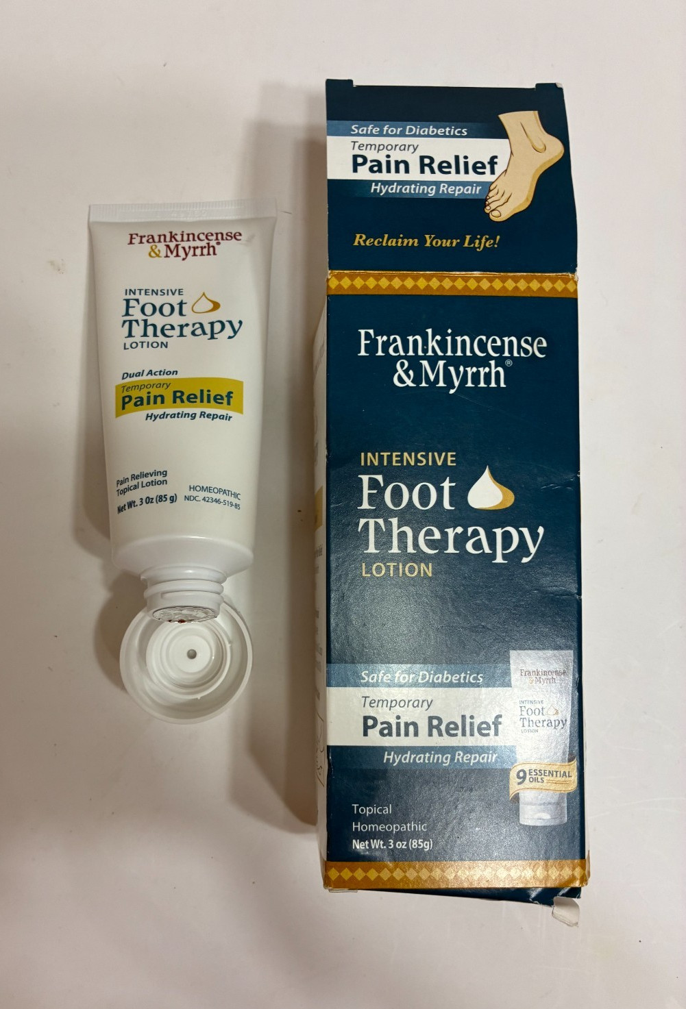 Frankincense & Myrrh Intensive Foot Therapy Lotion, Diabetic Relief, 3 oz