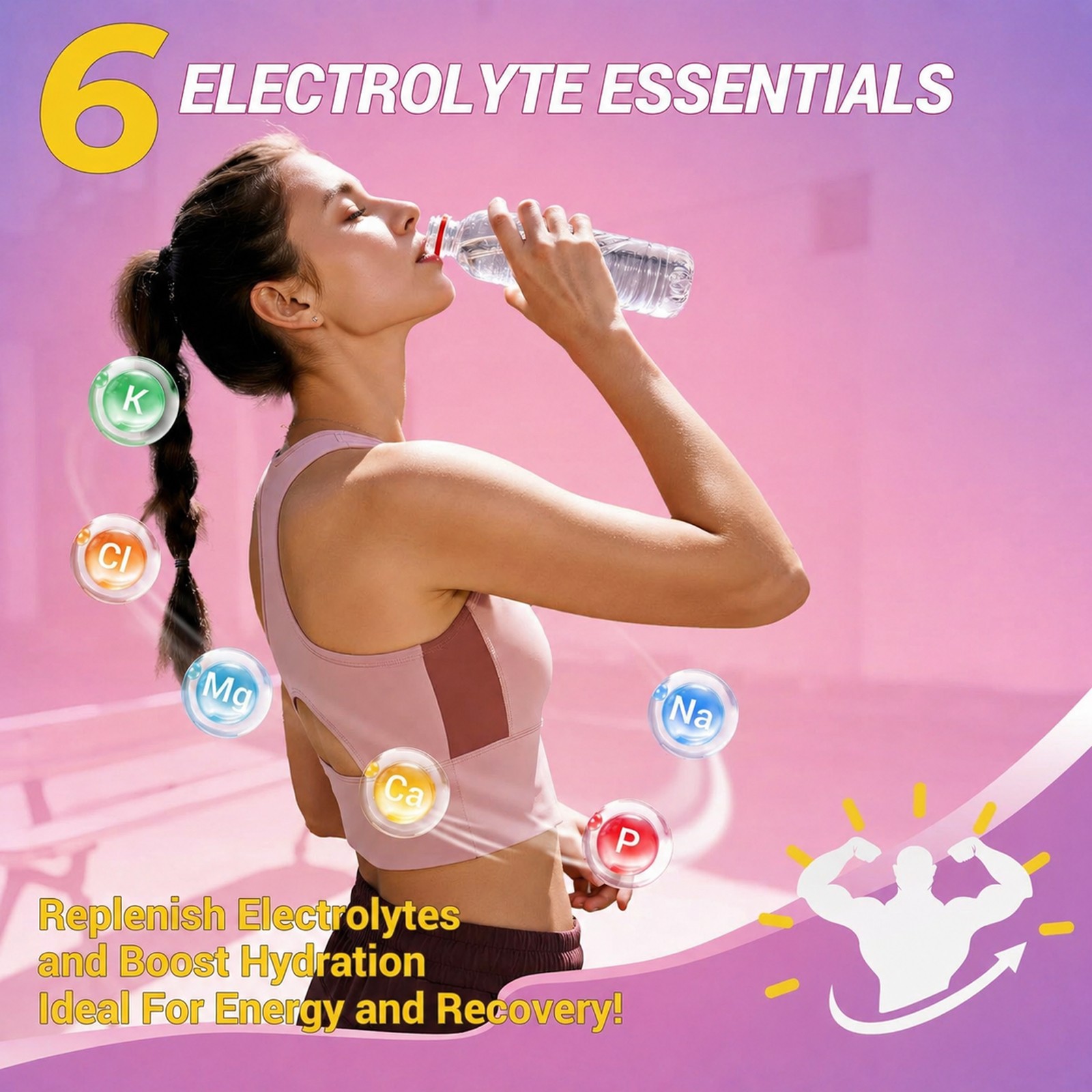 Hydration Mix Sport Drink Powder Sugar Free Essential Electrolyte 20 Sachets
