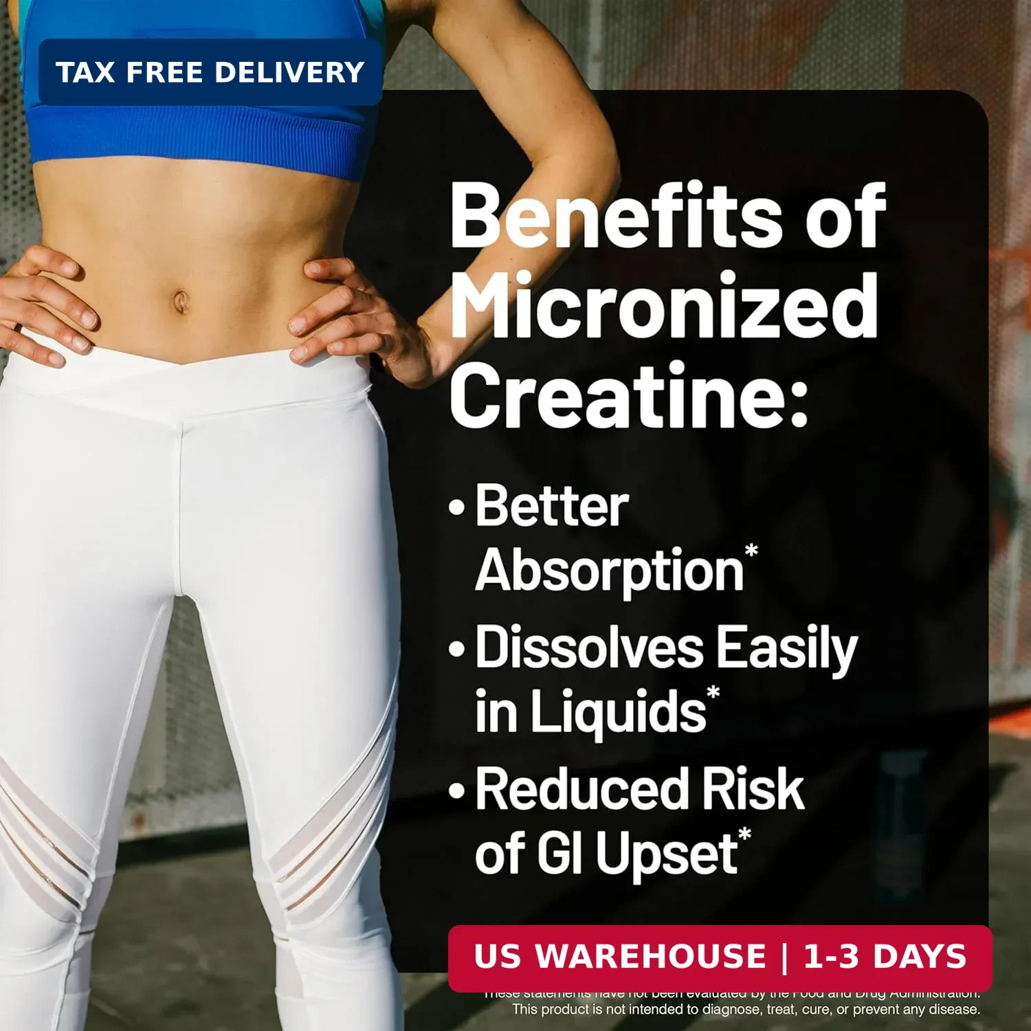Micronized Creatine Monohydrate Pills, 2500mg Per Serving – Creatine