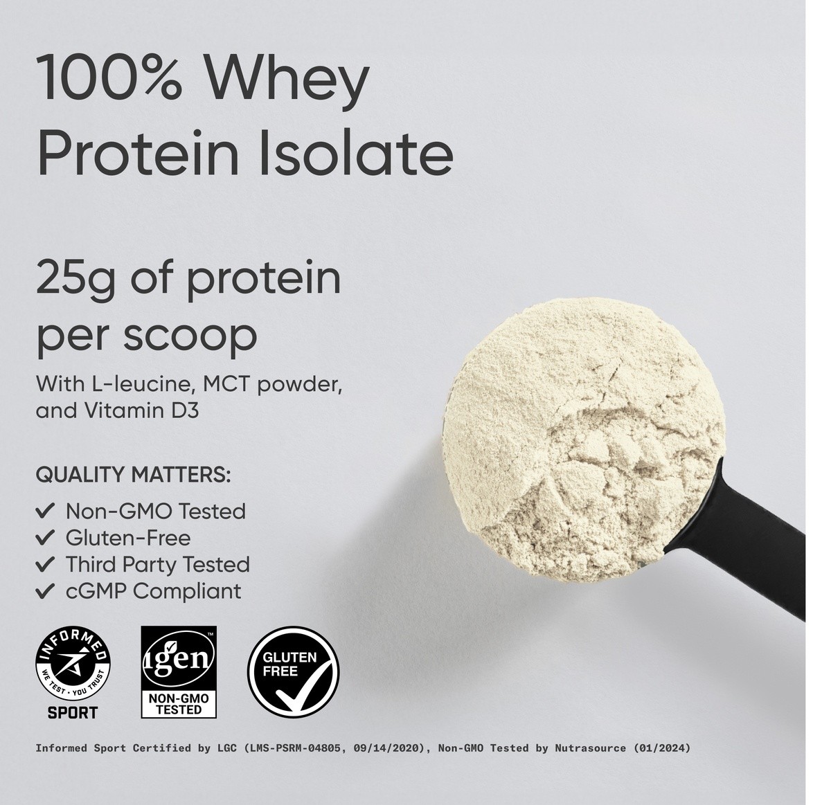 Whey Protein Isolate Vanilla (63 Servings) – 5lbs
