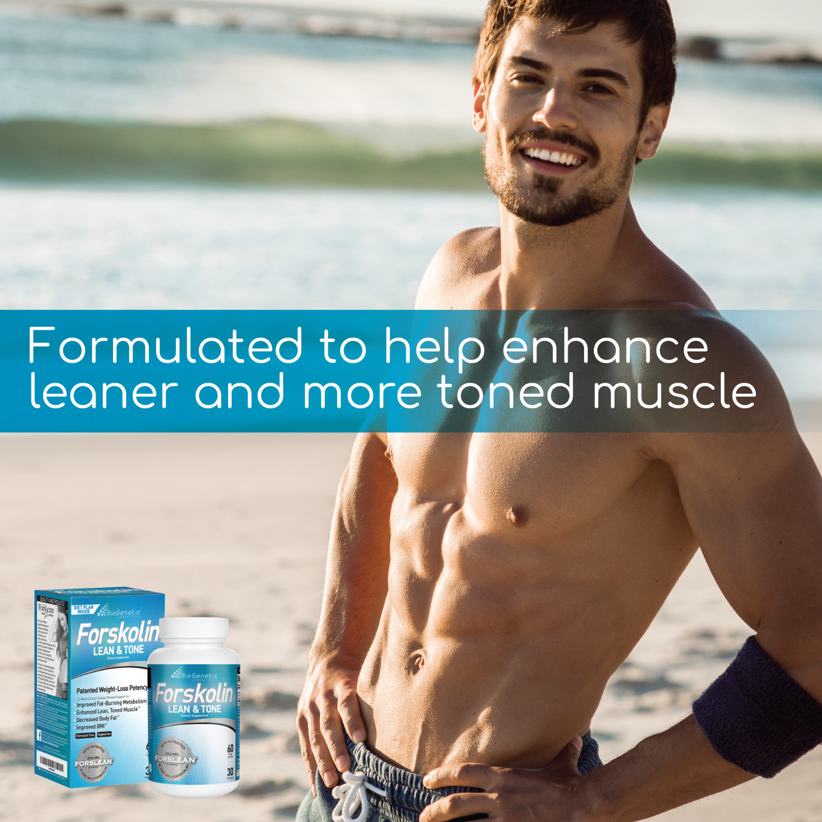 Forskolin Lean & Tone Clinically Studied Weight Loss & Body Toning Formula