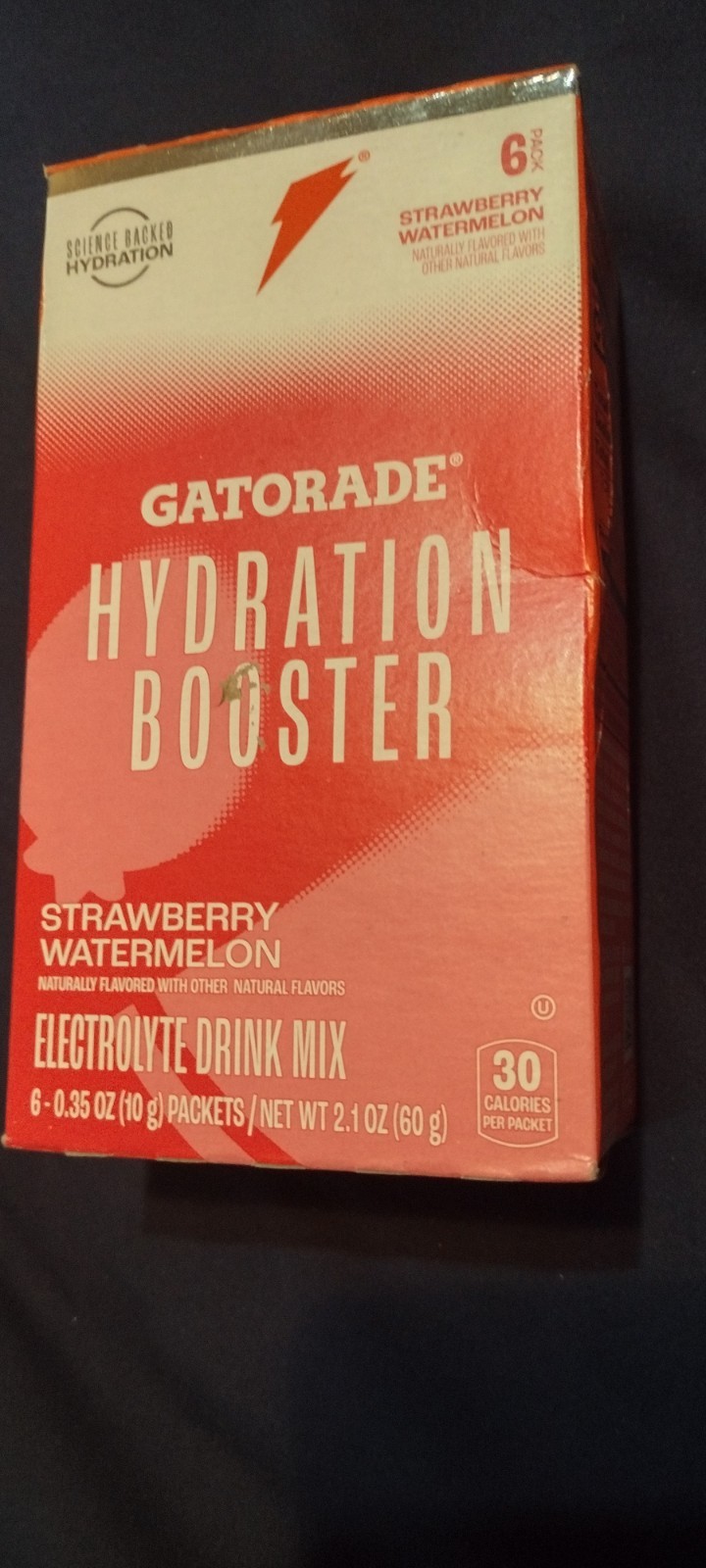 Gatorade HYDRATION BOOSTER Electrolyte Drink Mix 6 boxes=36 packets.