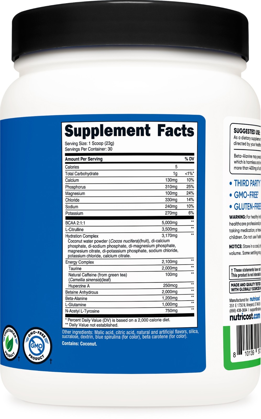Nutricost Intra-Workout Powder, 30 Servings (Green Apple)