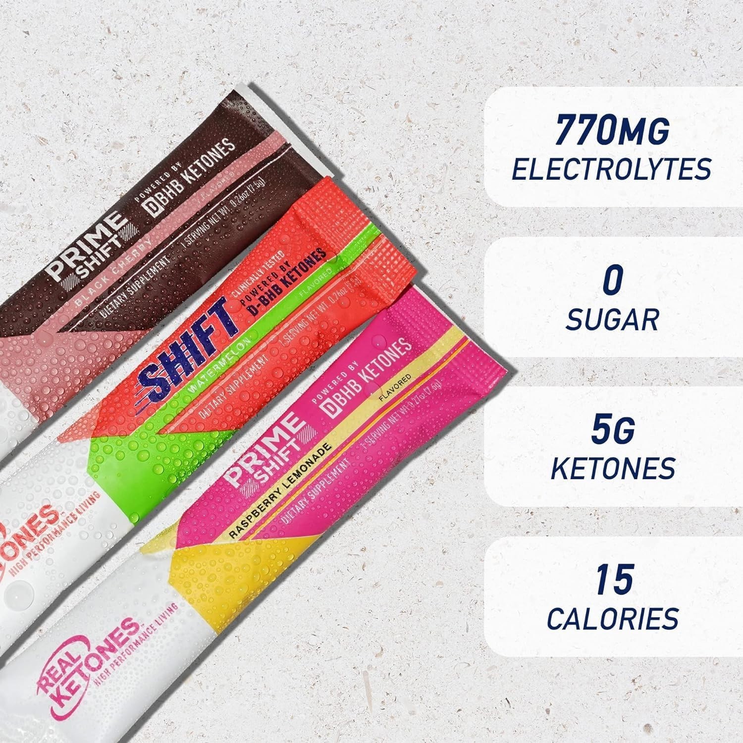 Advanced Keto BHB Drink Mix: 30ct Variety Pack Electrolytes Powder, No Sugar