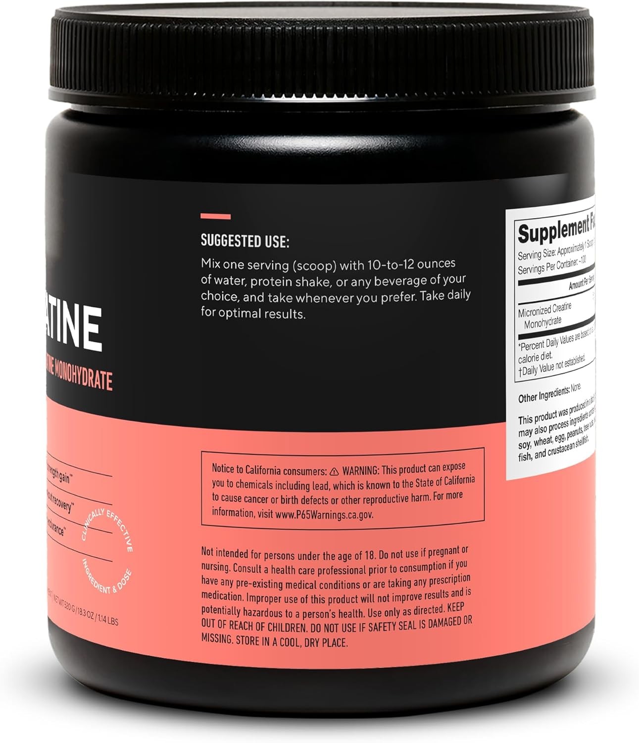 Micronized Creatine Monohydrate Powder – Clean Pure Creatine Supplement for
