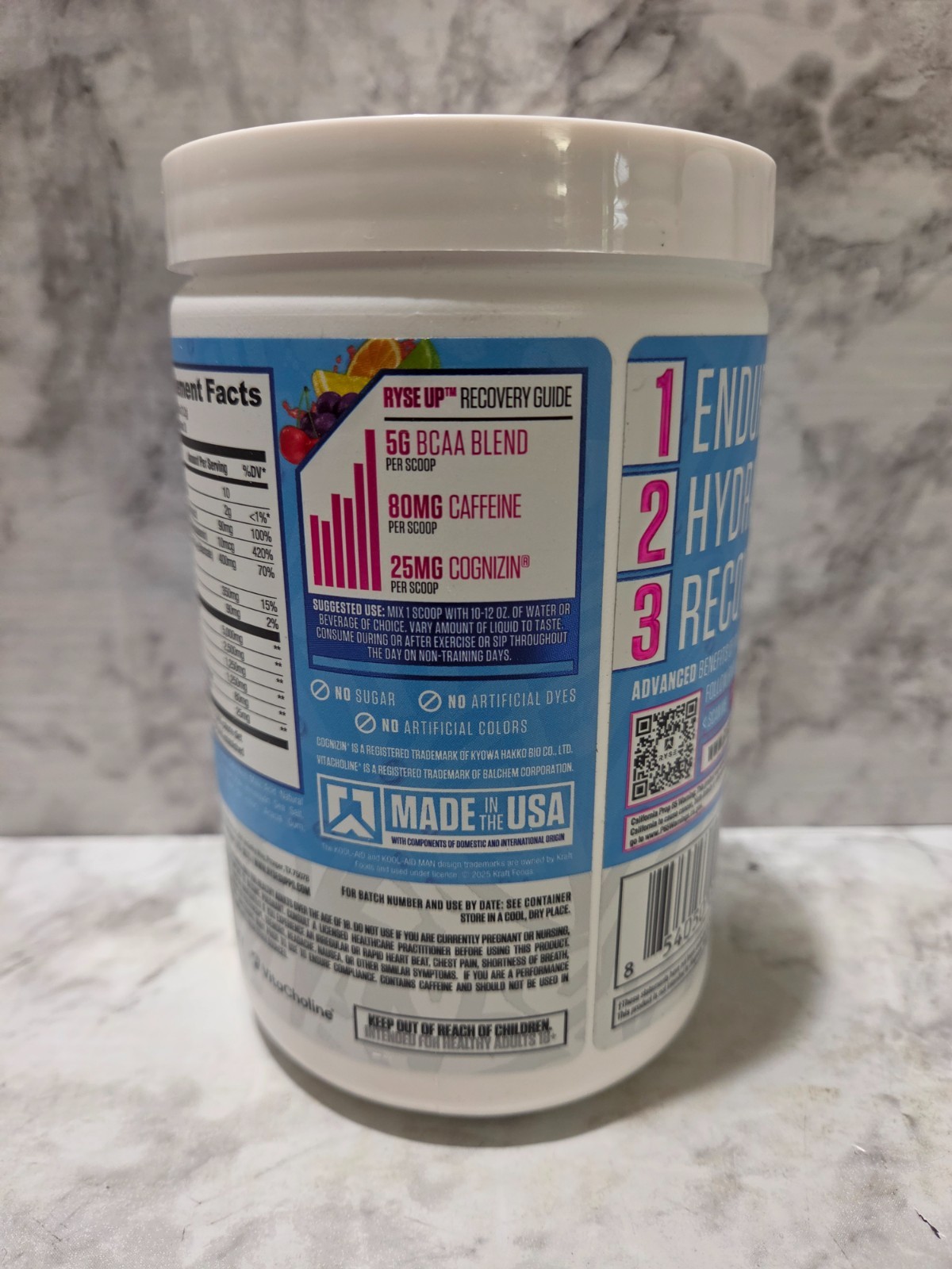 Ryse Element Series BCAA Focus Tropical Punch Kool-Aid 11.9 OZ 6/2027