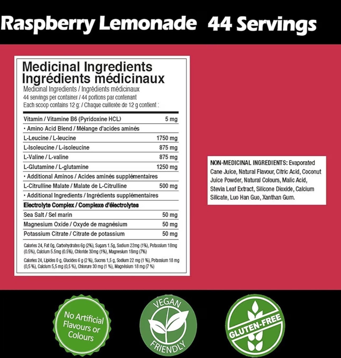 Nutraphase Sport Clean BCAA Raspberry Lemonade Burst 2-Pack Advanced Hydration