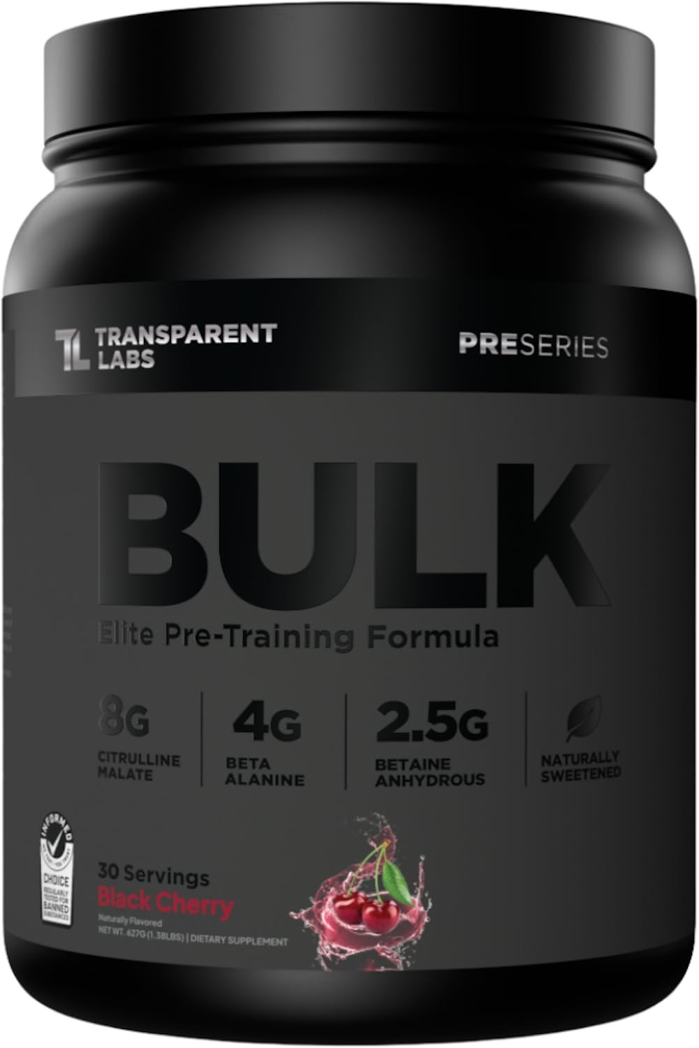 Sugar-Free Pre Workout Powder – Clinically Dosed Energy Boost, Beta Alanine, Cit